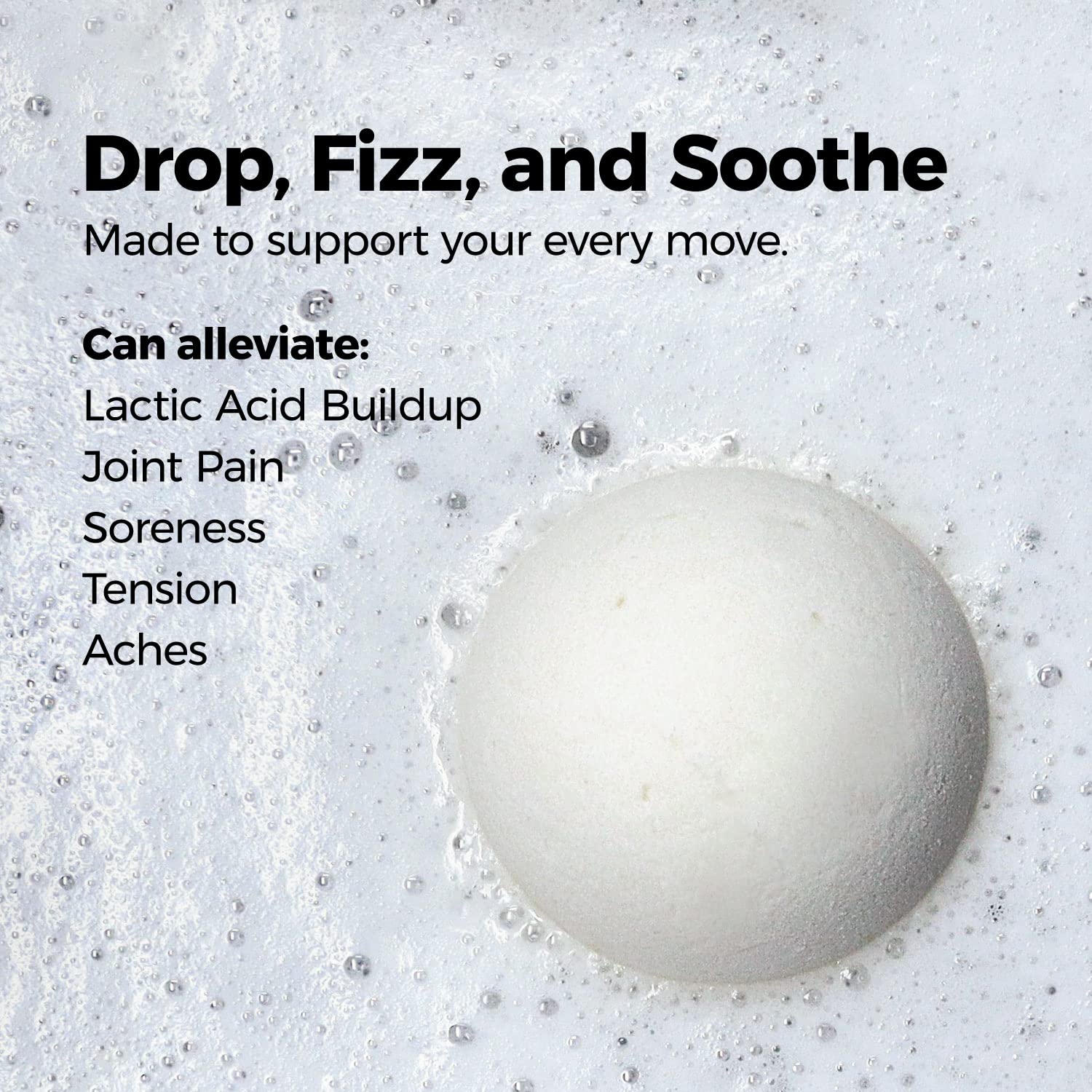 Magnesium Epsom Salt Bath Bombs - Fast-Absorbing Muscle Soak for Post-Workout Recovery - Bath Bombs for Sore Muscles and Pain- Tranquil Foot Soak Bombs - Athletic Recovery Bath - 2 Packs - Image 2