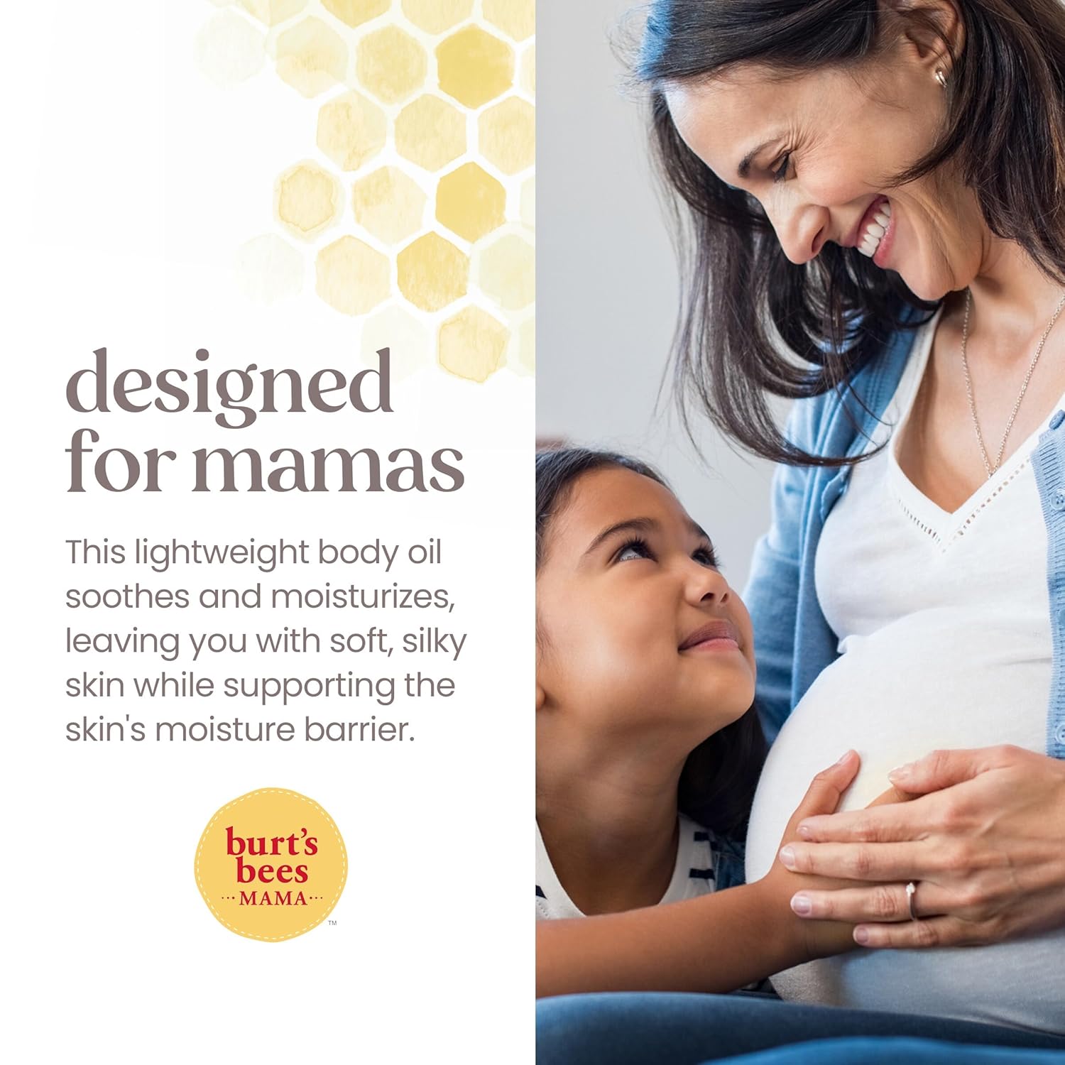 Burt's Bees Mama Body Oil with Vitamin E, 100% Natural Origin, 5 Fluid Ounces, Pack of 3 - Image 5