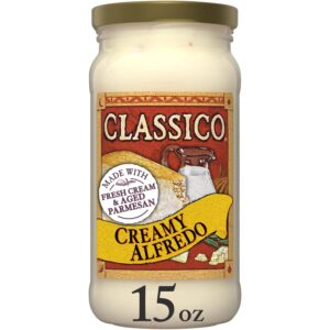 Classico Creamy Alfredo Pasta Sauce, 15 oz Jar