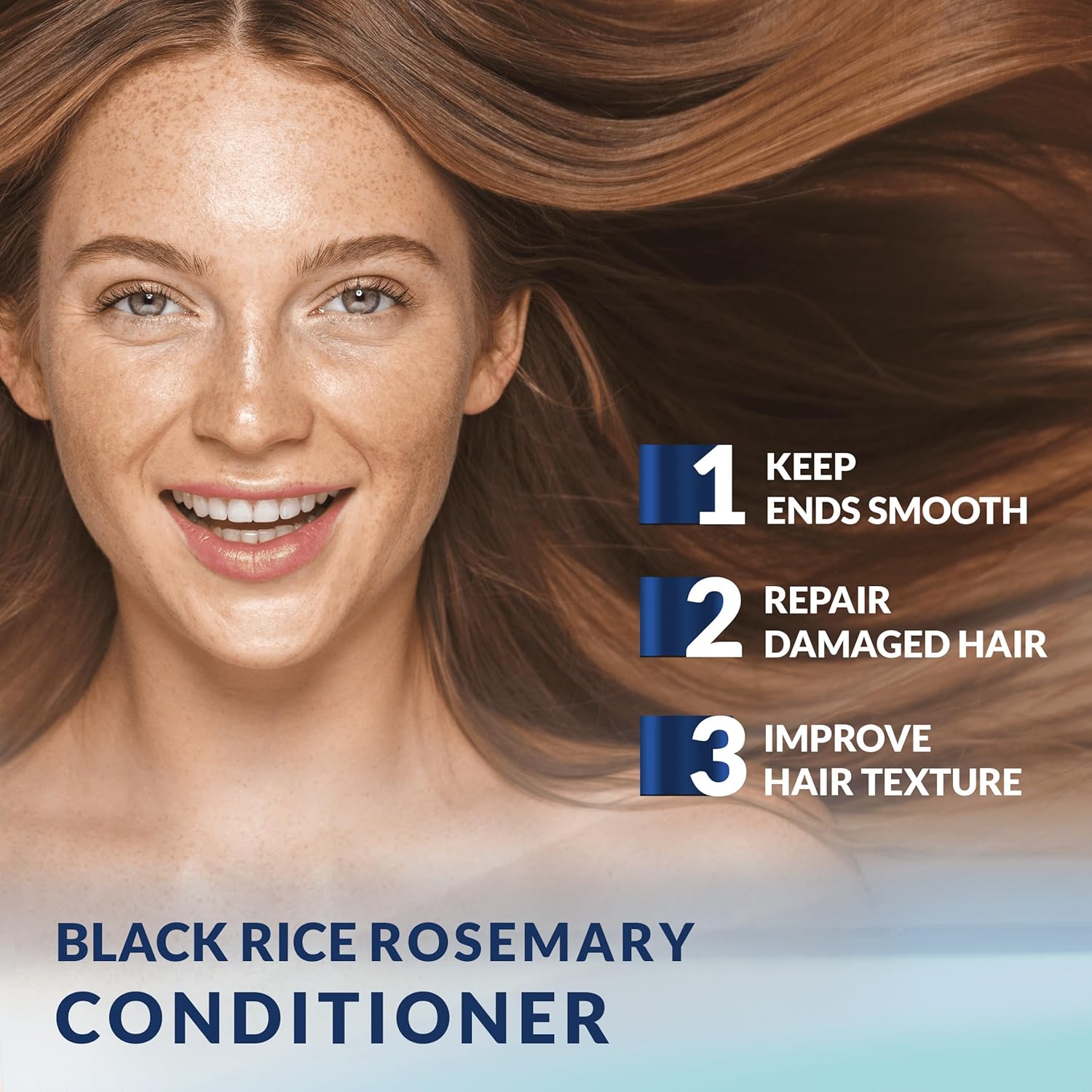 Organic Rosemary Black Rice Water Shampoo Conditioner Set for Hair Growth, Rice Water Spray, w/Rosemary Water, Biotin, Caffeine, Routine Shampoo for Women Men Hair Loss Thickening, Longer - Image 7
