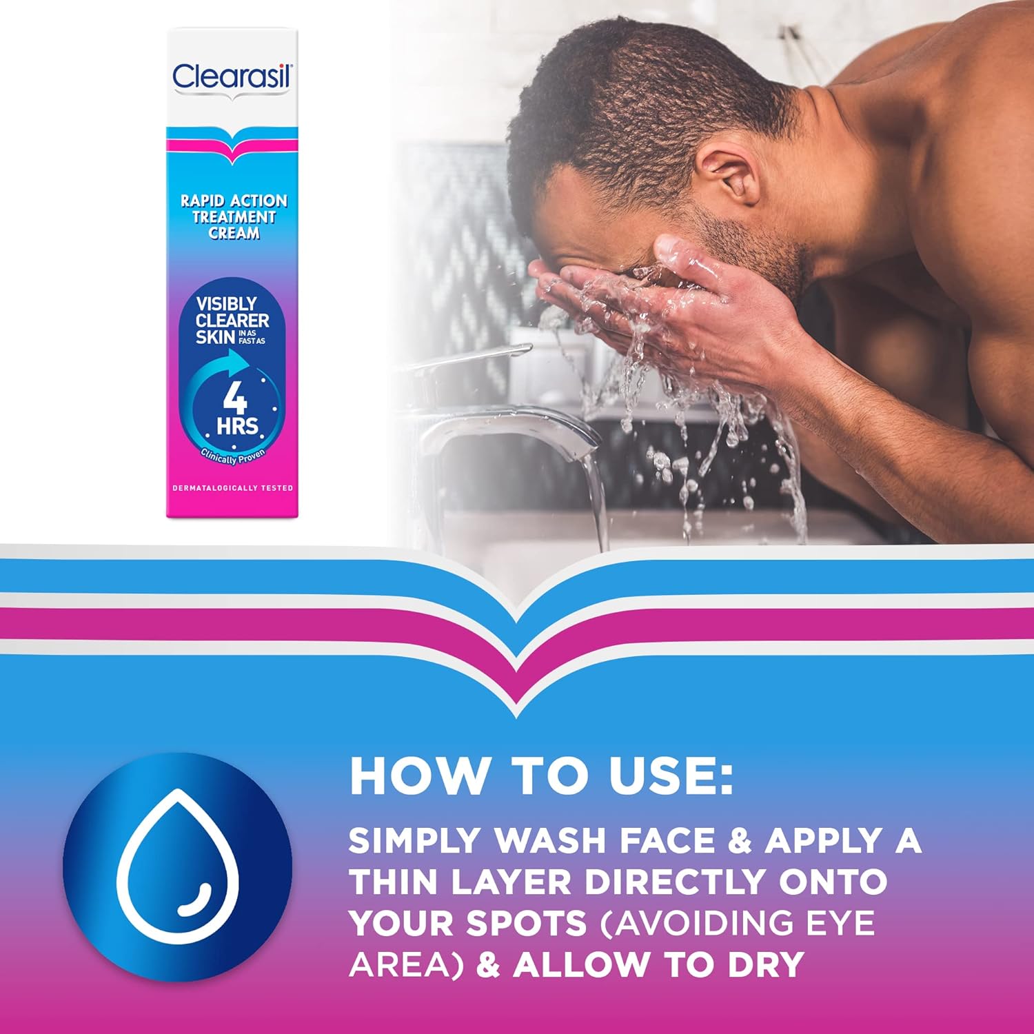 Clearasil Ultra Rapid Action Gel - Salicylic Acid Skin Moisturizer for Adults, Exfoliating & Smoothing, 25ml - Image 6
