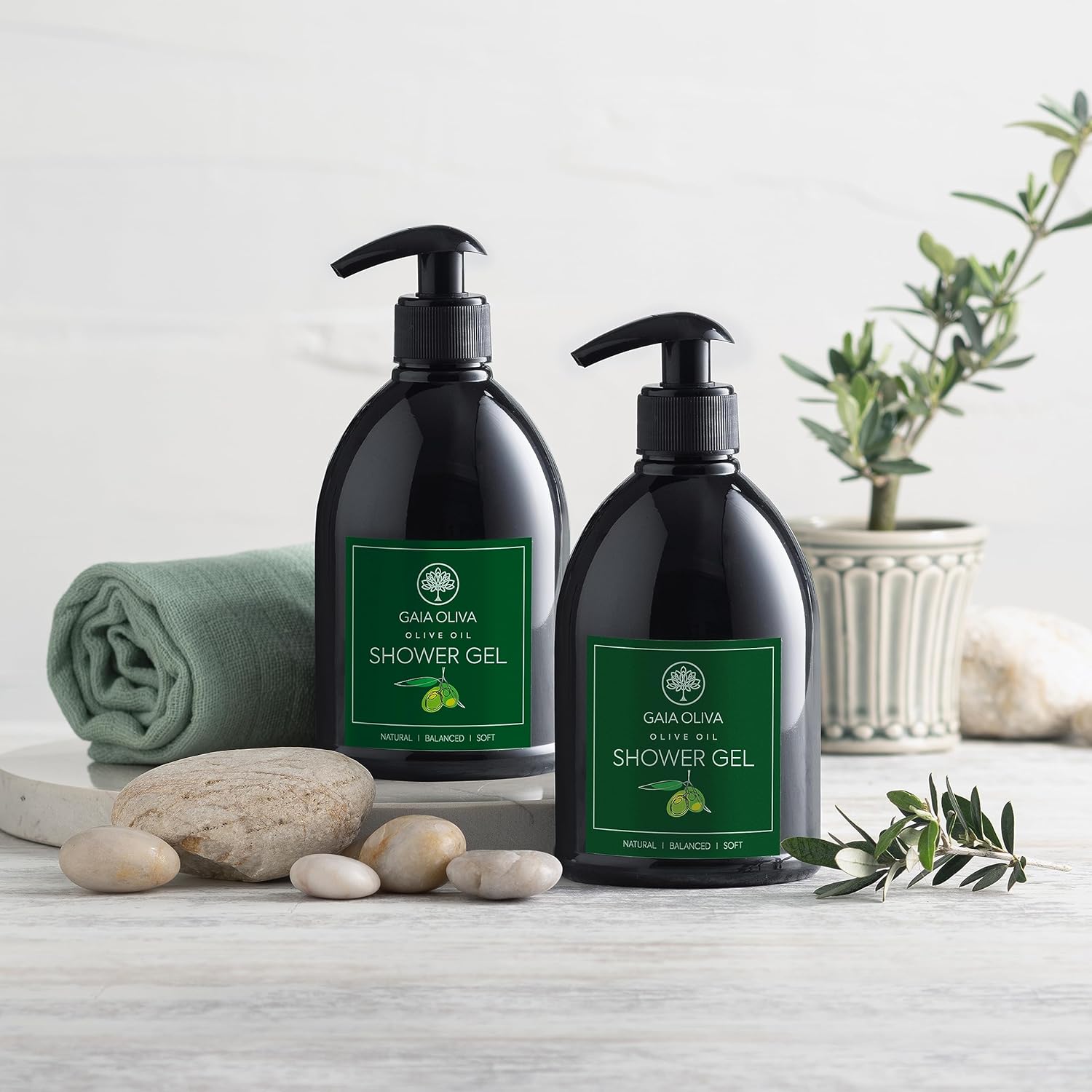 Olive Oil & Green Tea Hydrating Shower Gel for Dry Skin, 16.9 Fl Oz, 2 Pack - Image 7