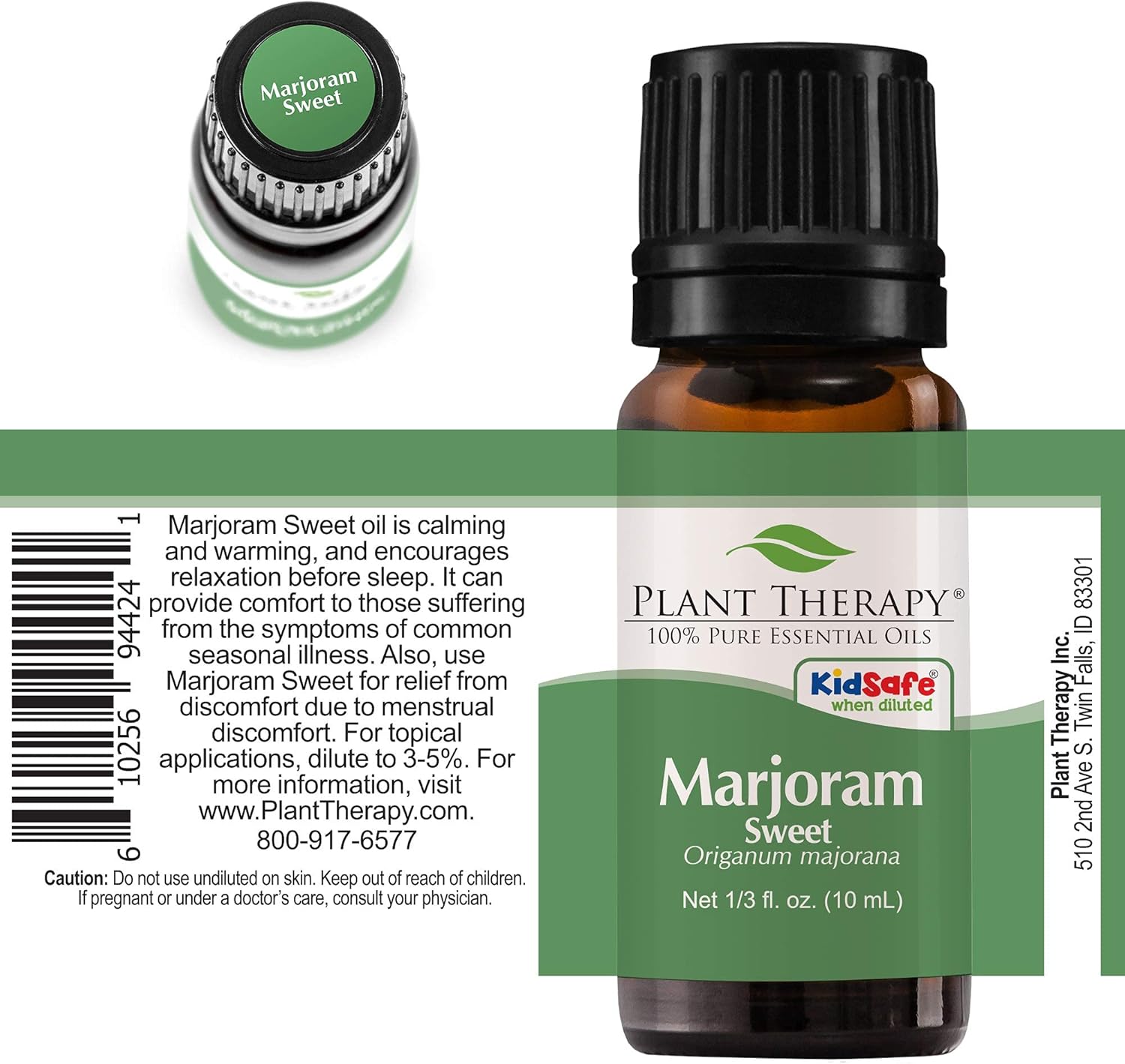 Plant Therapy Marjoram Sweet Essential Oil | 100% Pure, Undiluted, Natural Aromatherapy, Therapeutic Grade | 10 Milliliter (1/3 Ounce) - Image 7