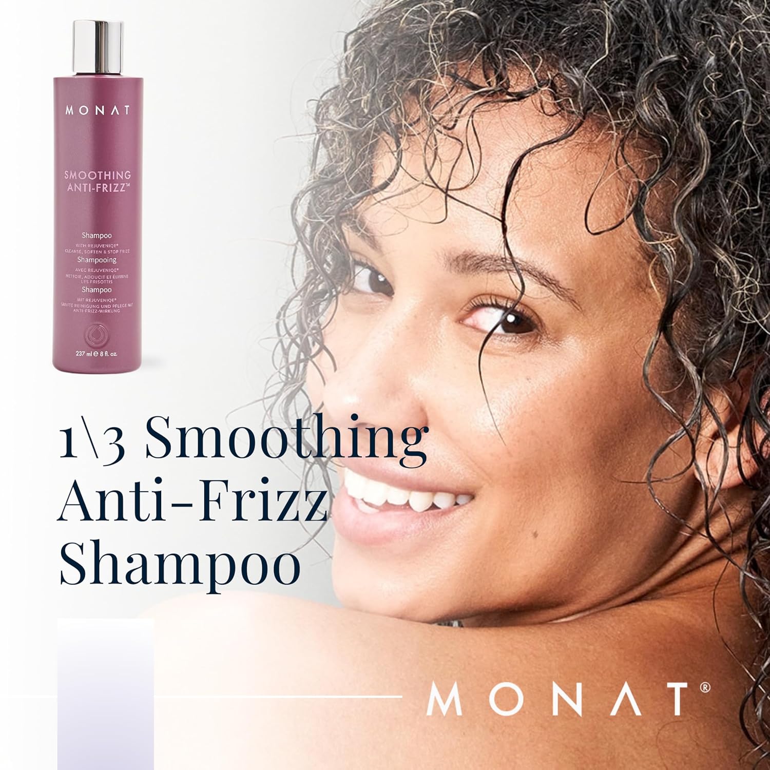 MONAT Smoothing Anti Frizz System Shampoo Conditioner Styling Spray Frizz Control - Image 3