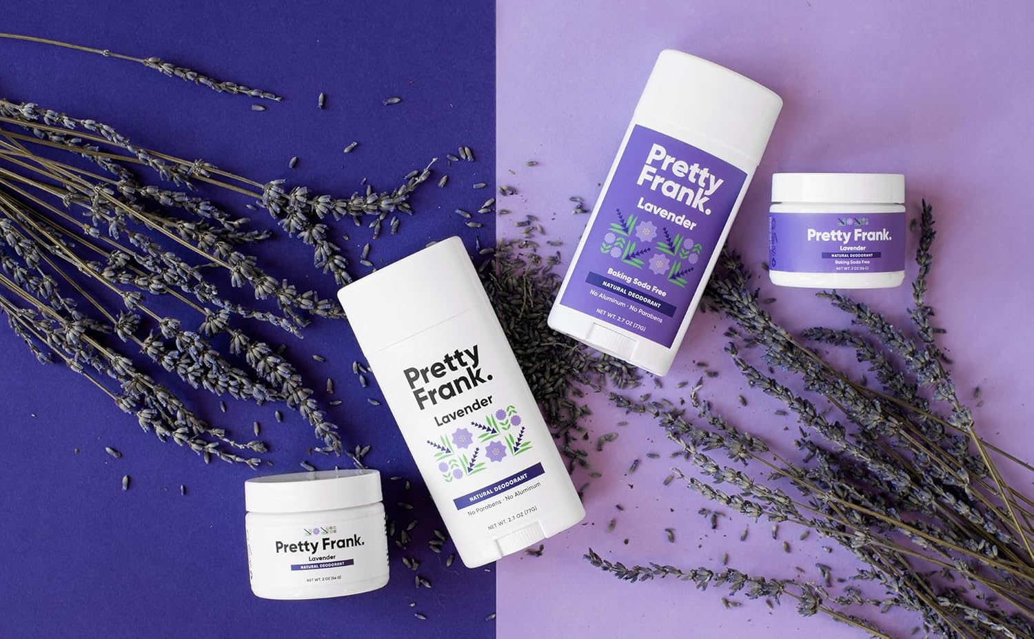 Pretty Frank Natural Aluminum-Free Deodorant Stick, Lavender (2-Pack) | All-Day Odor Control for Women & Men | Effective, Skin Soothing Formula with Safe, Organic Ingredients and Essential Oils - Image 7