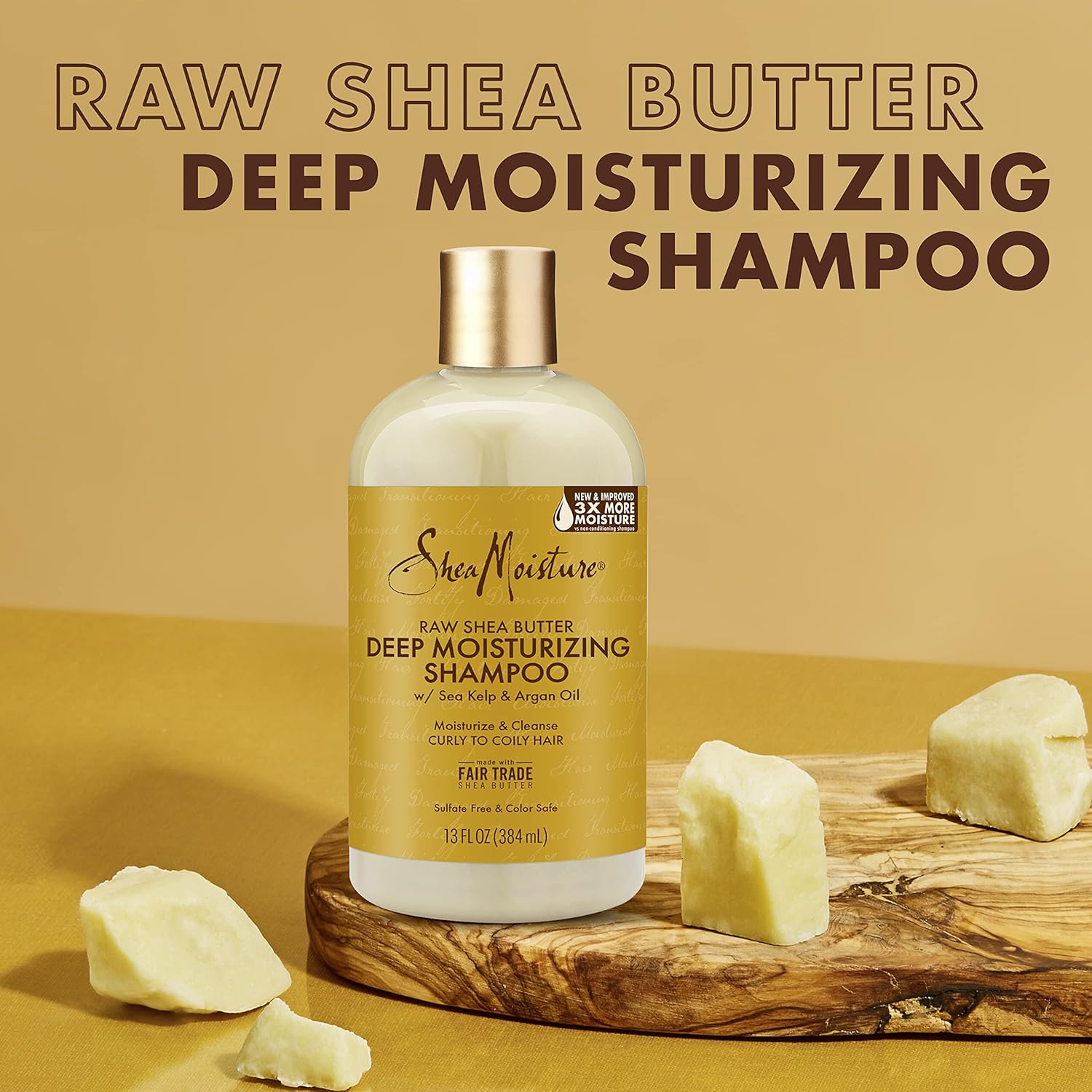 Shea Moisture Raw Shea Butter Shampoo & Conditioner Set Family Size 13 Fl Oz 2 Pack - Image 3