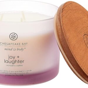 Chesapeake Bay Candle Scented Candle Joy + Laughter (Cranberry Dahlia) Coffee Table Home Décor
