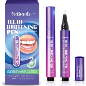 Viebeauti Teeth Whitening Pen Gel: Tooth Whitener with Carbamide Peroxide for Sensitive Teeth - Professional Dental Stain Remover for an Instant Bright Smile 0.2 Fl Oz
