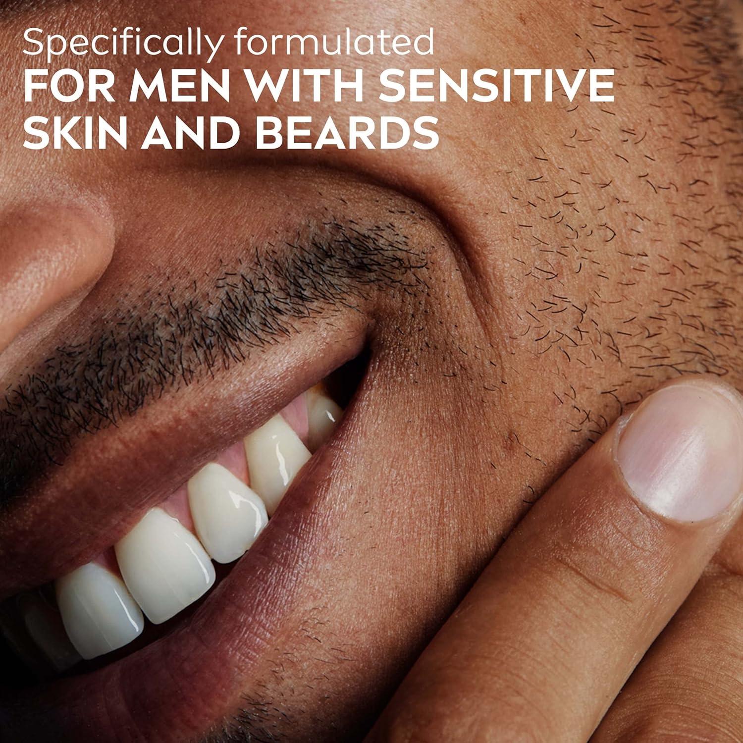 NIVEA MEN Sensitive Calm Face and Beard Balm, Beard Moisturizer, Face Moisturizer for Men, 5 Fl Oz Pump Bottle - Image 8
