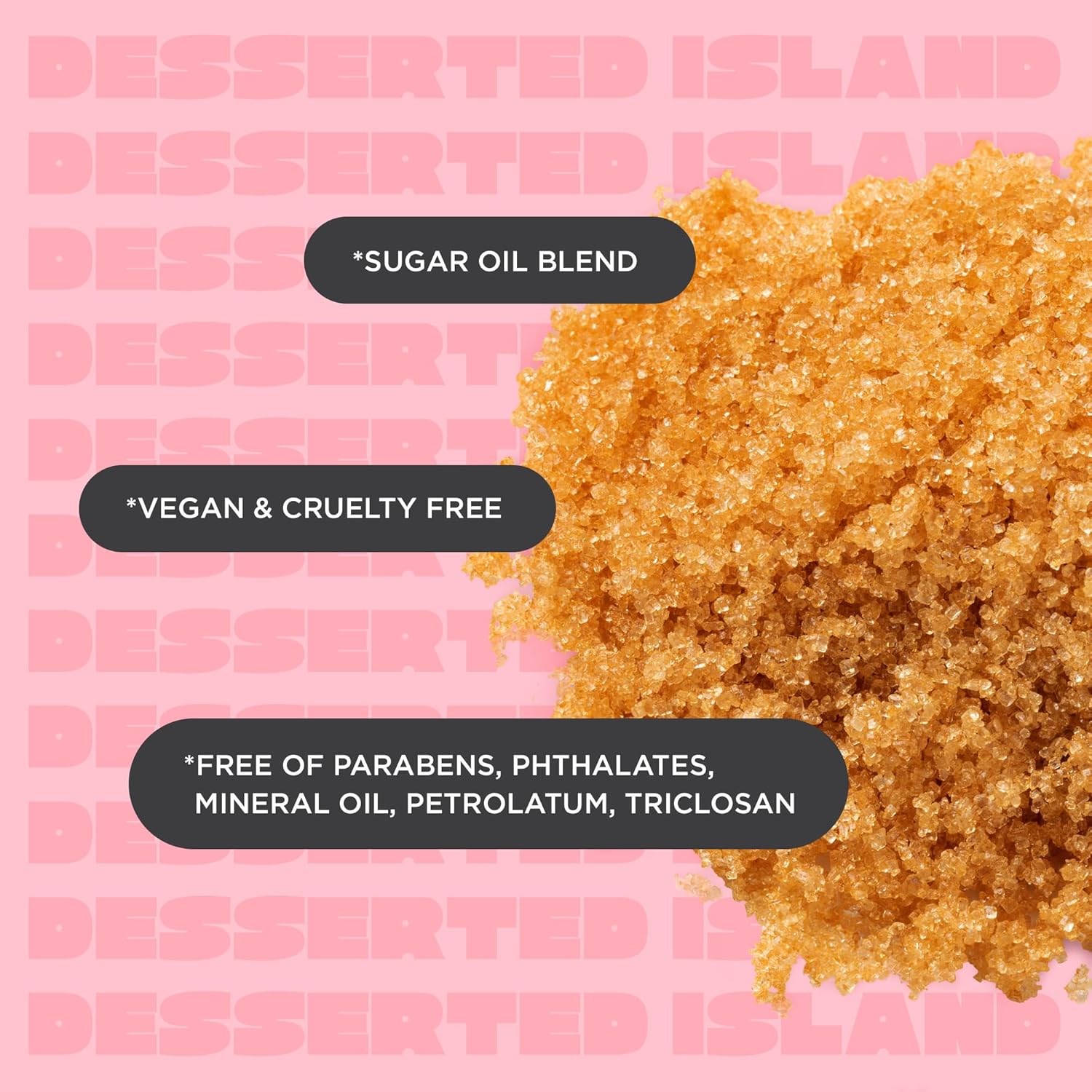 Cake Beauty Desserted Island Vegan Body Sugar Scrub 12 oz - Shea Butter, Coconut Oil for Exfoliation & Moisturization - Image 4