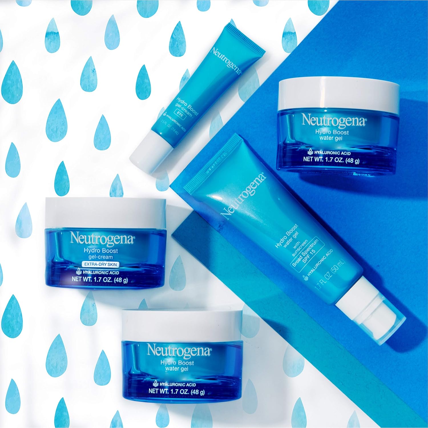 Neutrogena Hydro Boost Water Gel Fragrance-Free Facial Moisturizer, 1.7 fl. oz, Hydro Boost Hydrating Facial Cleansing Gel with Hyaluronic Acid, 2 oz, Travel Size - Image 7