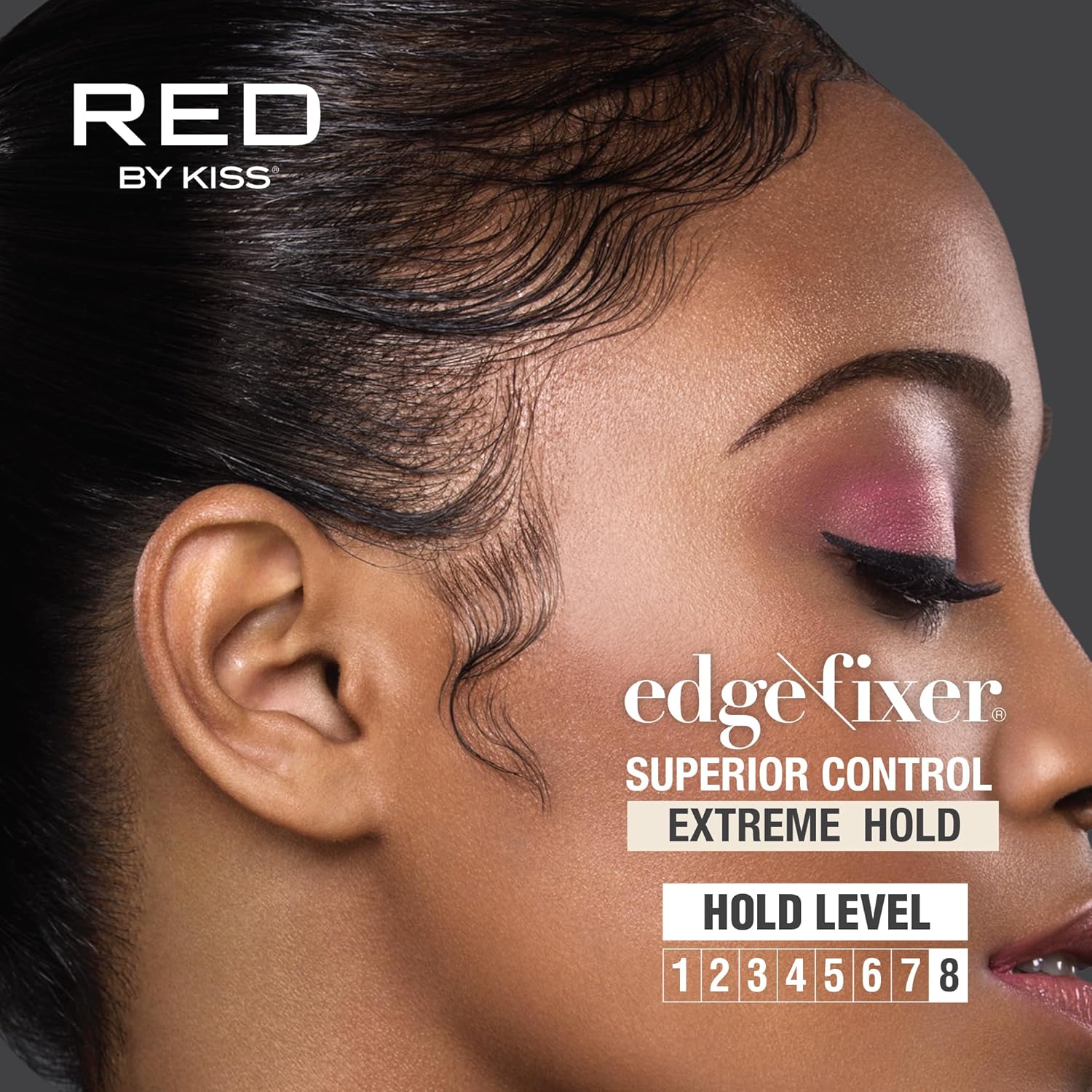 Red by Kiss Edge Fixer Extreme Hold, Strong Edge Control with 24-Hour Hold, Infused with Biotin for Nourishment & Hydration, No Flaking or Oily Residue (3.38 Fl.oz.) - Image 3