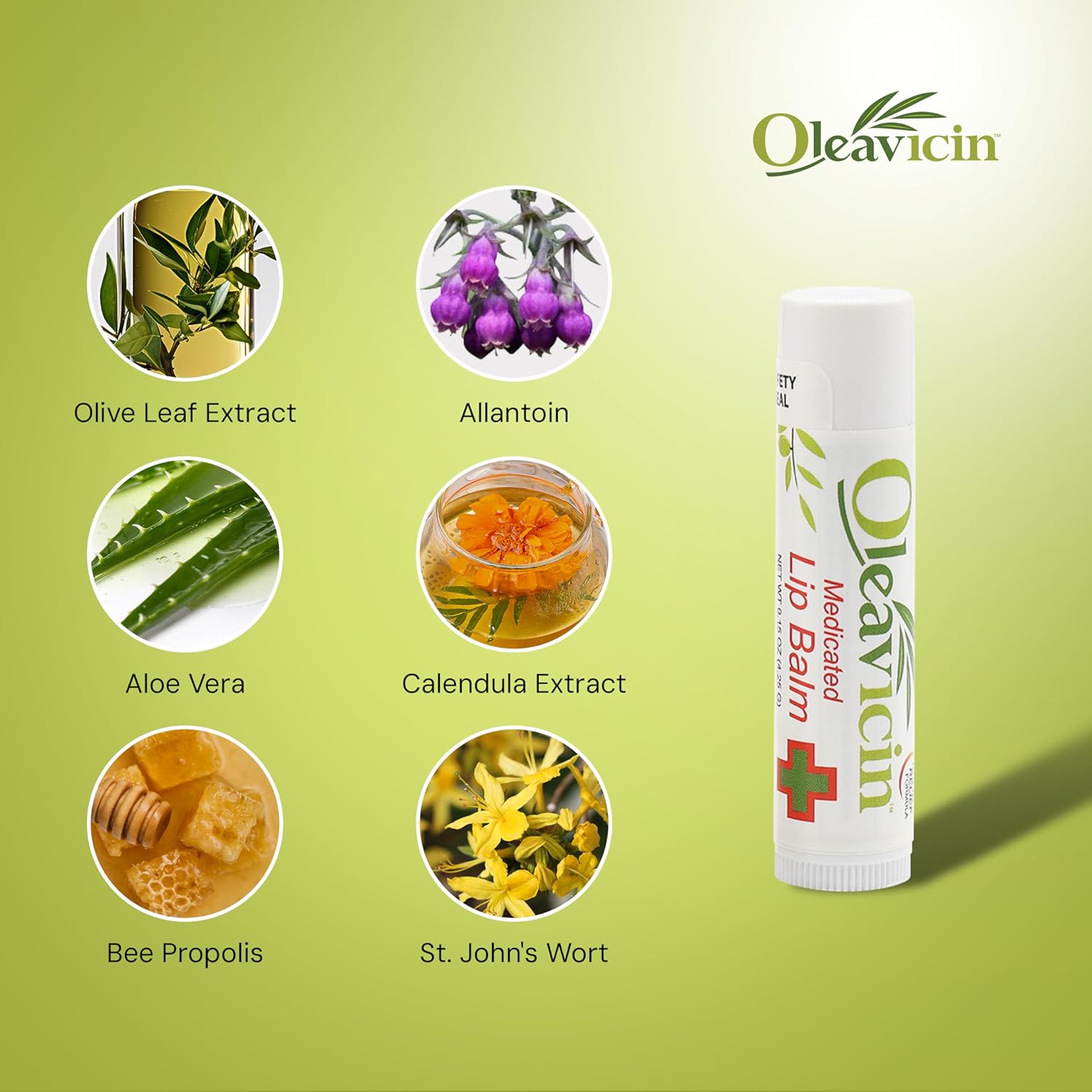 Natural Lip Balm by Oleavicin | Dry Lip Relief | Patented Moisturizing Formula for Chapped Lips | Organic Olive Leaf Extract - Image 5
