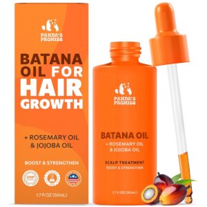 Batana Oil for Hair Growth - Dr. Sebi Miracle Blend for Thicker & Stronger Hair with Rosemary & Castor - 100% Pure & Natural Batana Oil from Honduras - For All Hair Types - Men & Women – 30 Day Supply