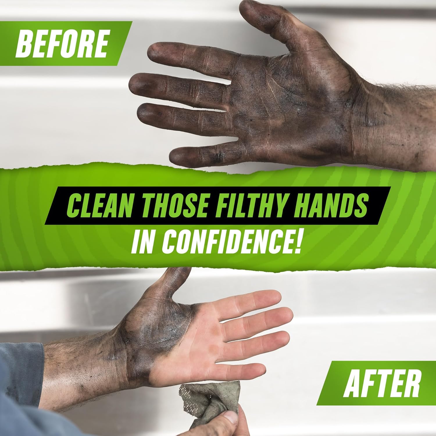 Grip Clean Heavy Duty Hand Cleaner Kit with Soap, Wipes, Cream, and Brush - Image 8