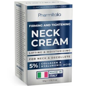 Neck Firming Cream Tightening Lifting Sagging Skin - Skin Tightening Cream for Face - Decollete & Chest, Under Chin Firming for Older Women - Neck Wrinkles Treatment with Collagen & Hyaluronic Acid
