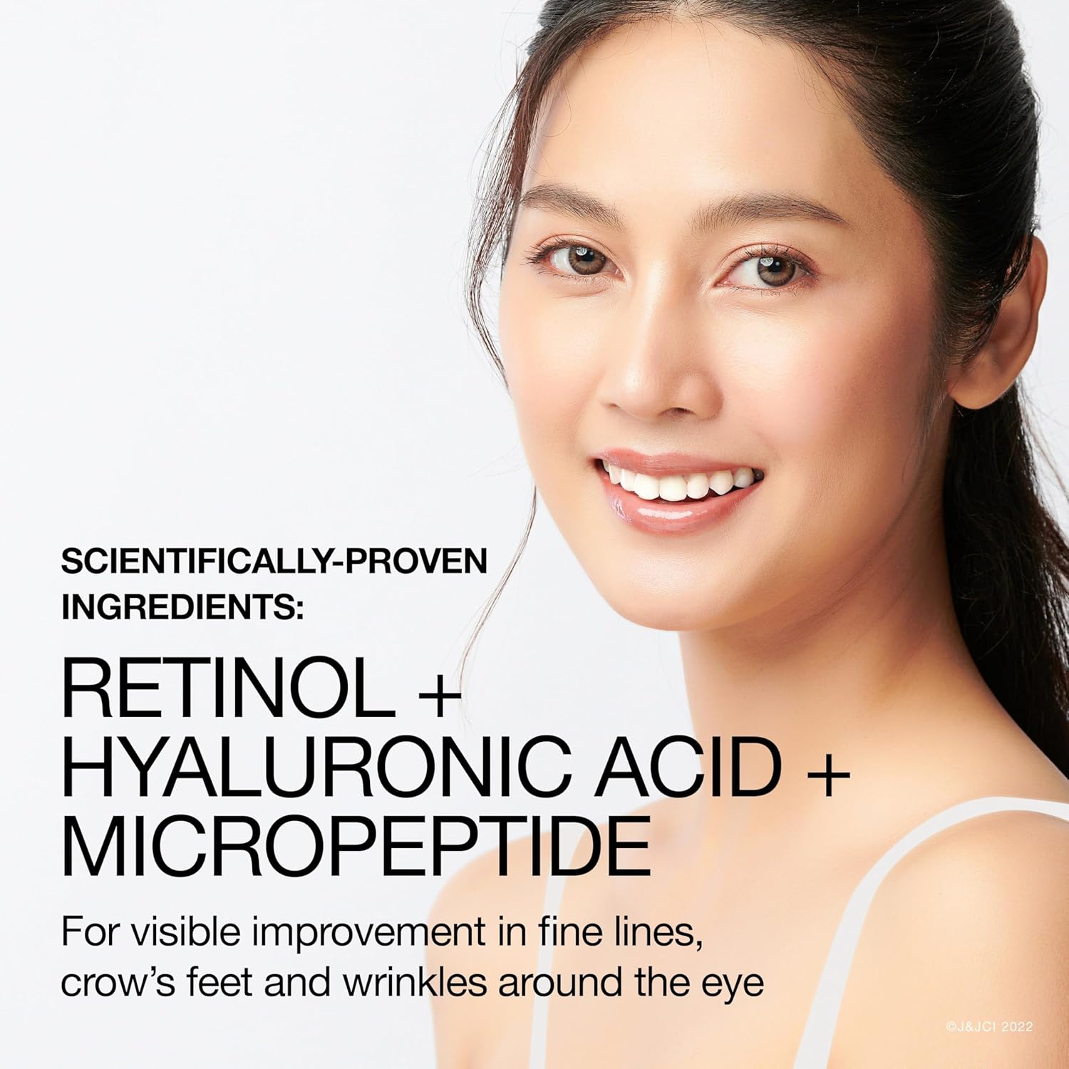 Neutrogena Rapid Wrinkle Repair Retinol Pro+ Anti-Wrinkle Eye Cream, Targeted Eye Cream for Wrinkles & Dark Circles, Formulated without Fragrance, Dyes, Phthalates, and Parabens, 0.5 oz - Image 2