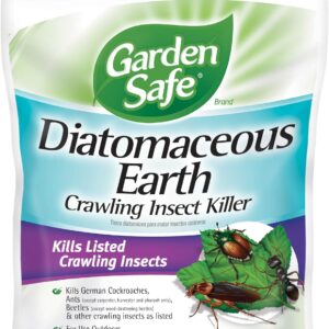 Garden Safe Brand Crawling Insect Killer Containing Diatomaceous Earth, 4 Pounds, Kills Cockroaches, Ants and Other Listed Crawling Insects by Contact, For Use Indoors & Outdoors