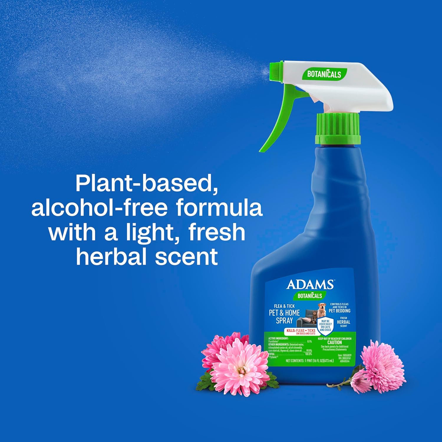 Botanicals Plant-Based Flea and Tick Spray for Pets and Home 1lb Essential Oils - Image 6