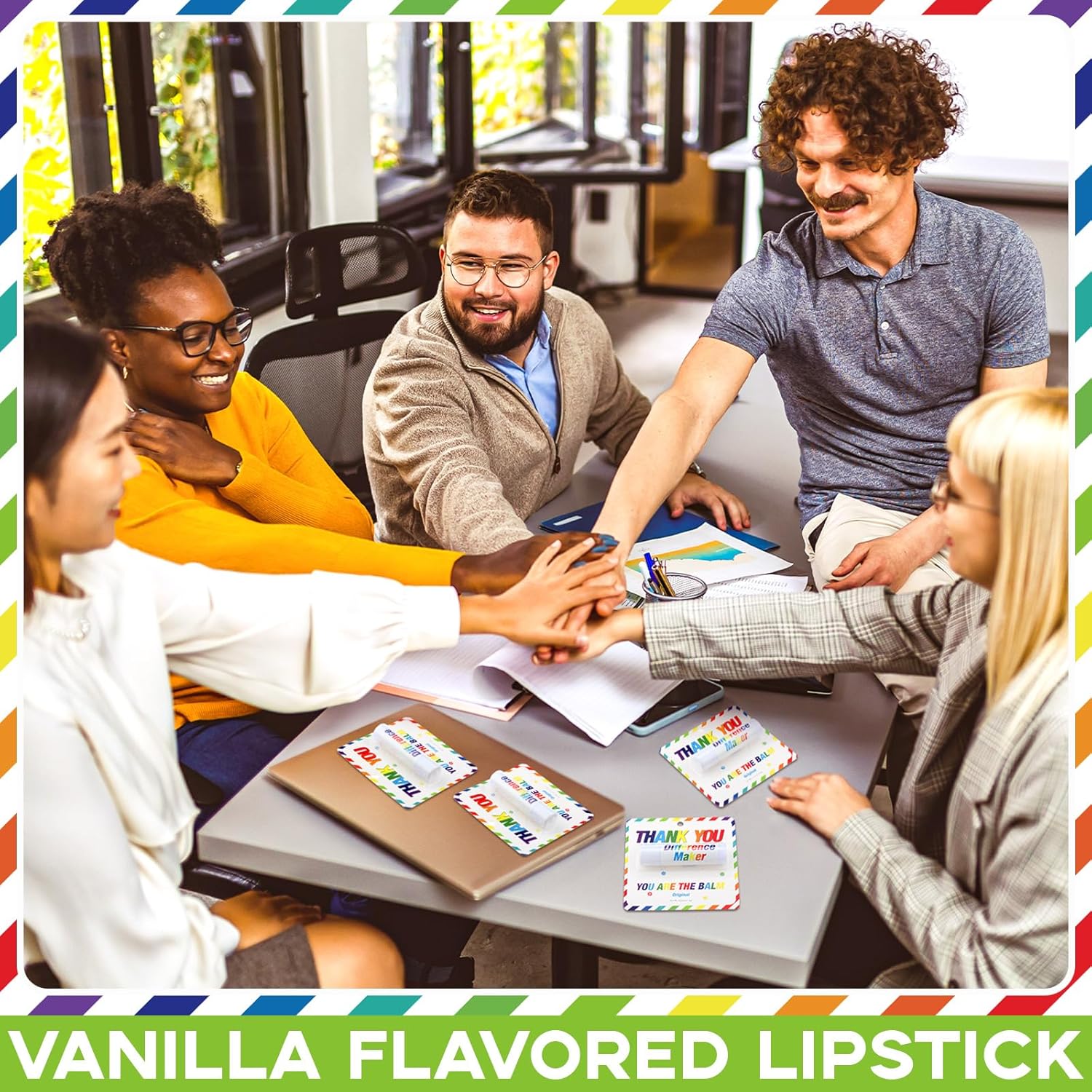 30 Pack Back to School Appreciation Gifts Employee Teacher Lip Balms Bulk Staff Team Thank You Gifts Volunteer Appreciation Summer Party Favor for Women Men Coworker Club You're the Balm(Colorful) - Image 4