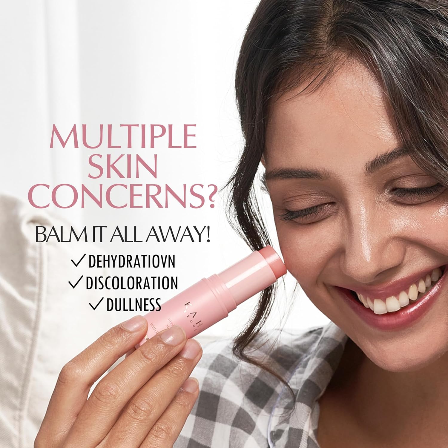 KAHI Wrinkle Bounce Multi Balm Stick 9g Hydrating PDRN Collagen Lip Eye Neck Face Mist Makeup Base - Image 5