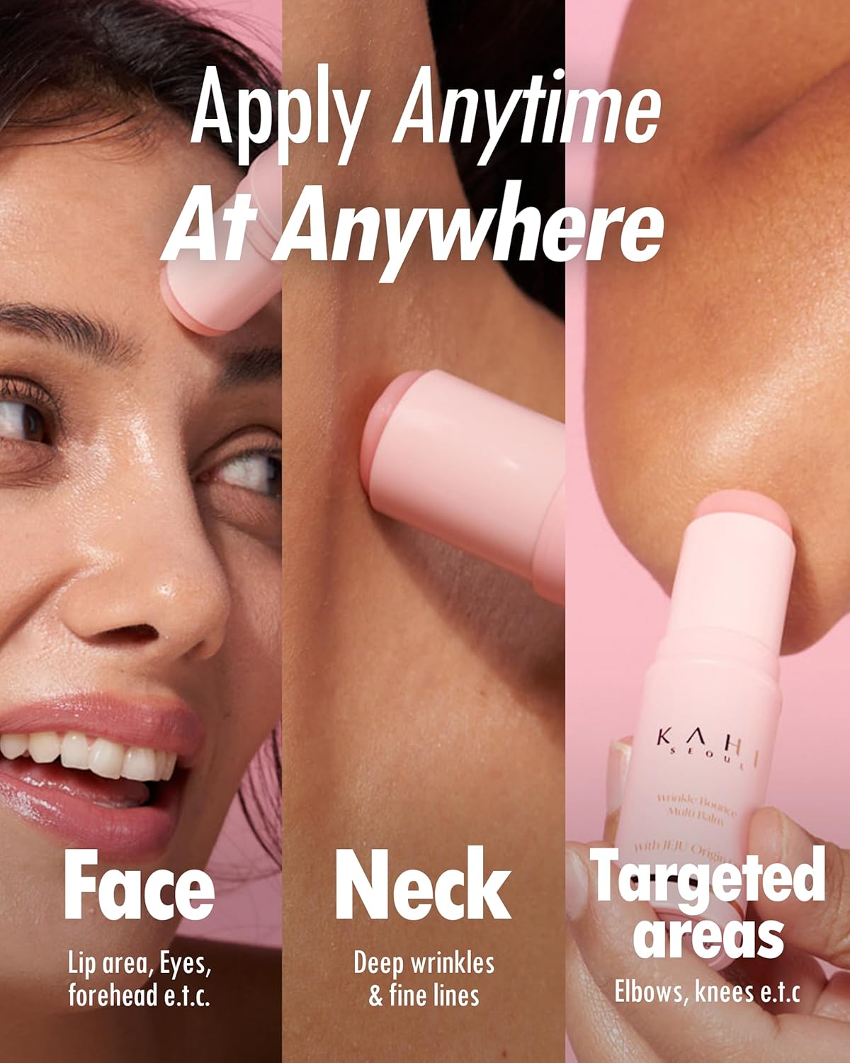 KAHI Wrinkle Bounce Multi Balm Stick 9g Hydrating PDRN Collagen Lip Eye Neck Face Mist Makeup Base - Image 6