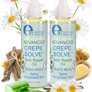 Advance Crepe Solve Hydrating Skin Oil for Women & Men - Made with Natural Oils, Licorice Root & Chamomile Extract - Moisturizing Body Oil for Skin Firmness & Elasticity, 2-Pack