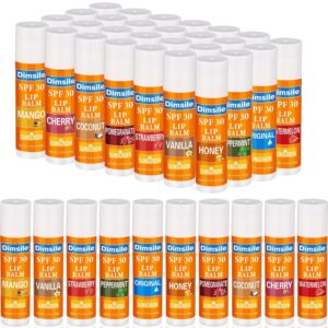 50 Pcs Sunscreen Lip Balms Bulk Spf 30 Lip Balms Sticks with Sunscreen Teacher Nurse Volunteer Employee Appreciation Gifts Bulk Staff Team End of Year Coworkers Gifts for Women Men