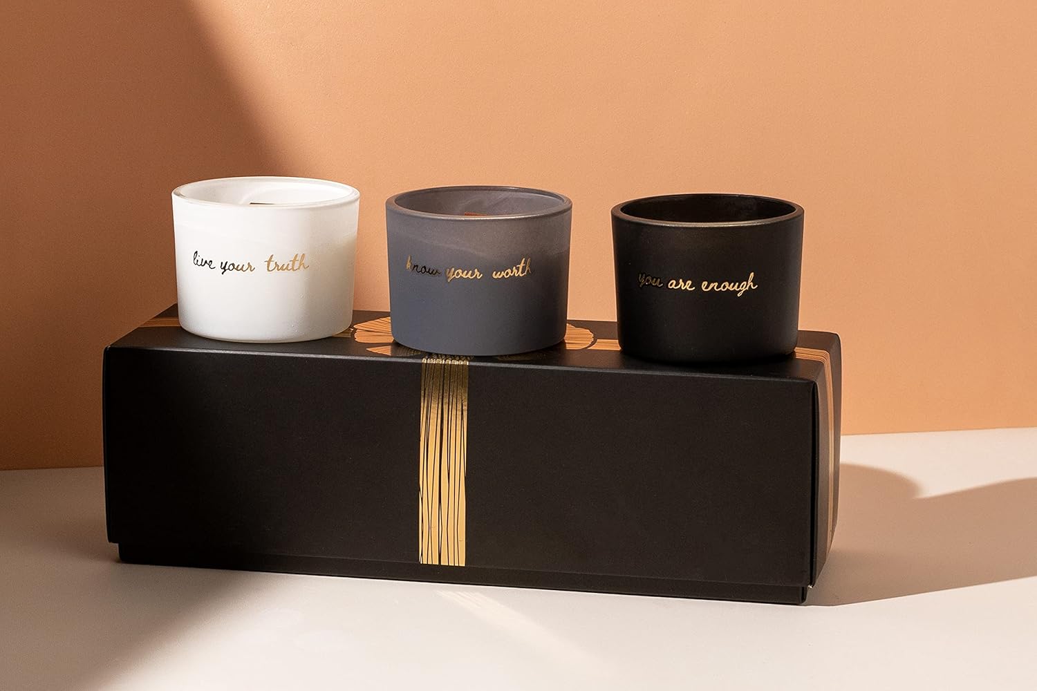 Janos Fernando Aromatherapy Candle Gift Set - Soy Scented Candles with Essential Oils -Motivational Words, Ideal for Relaxation - Image 8