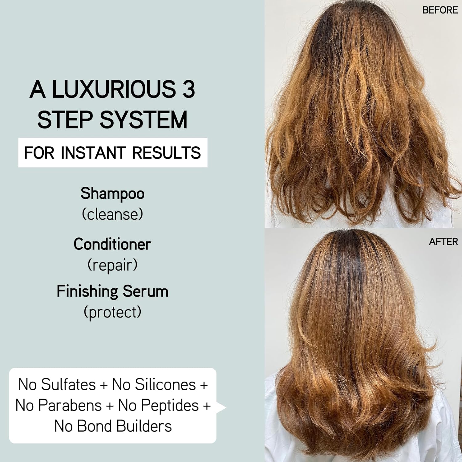 ILES FORMULA Signature Collection Box – Shampoo + Conditioner + Finishing Serum & Comb - Repairs, Protects, Stops Hair Breakage, Botanical Formula for All Hair Types, 6.8 Fl Oz (200 ML) Each - Image 2