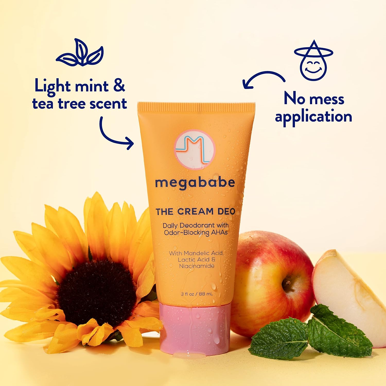 Megababe Daily Deodorant - The Cream Deo with Odor-Blocking AHAs | Treats & Prevents Ingrown Hair | Aluminum-Free, All Natural | Free from Parabens, Sulfates & Phthalates | 3 fl oz - Image 3