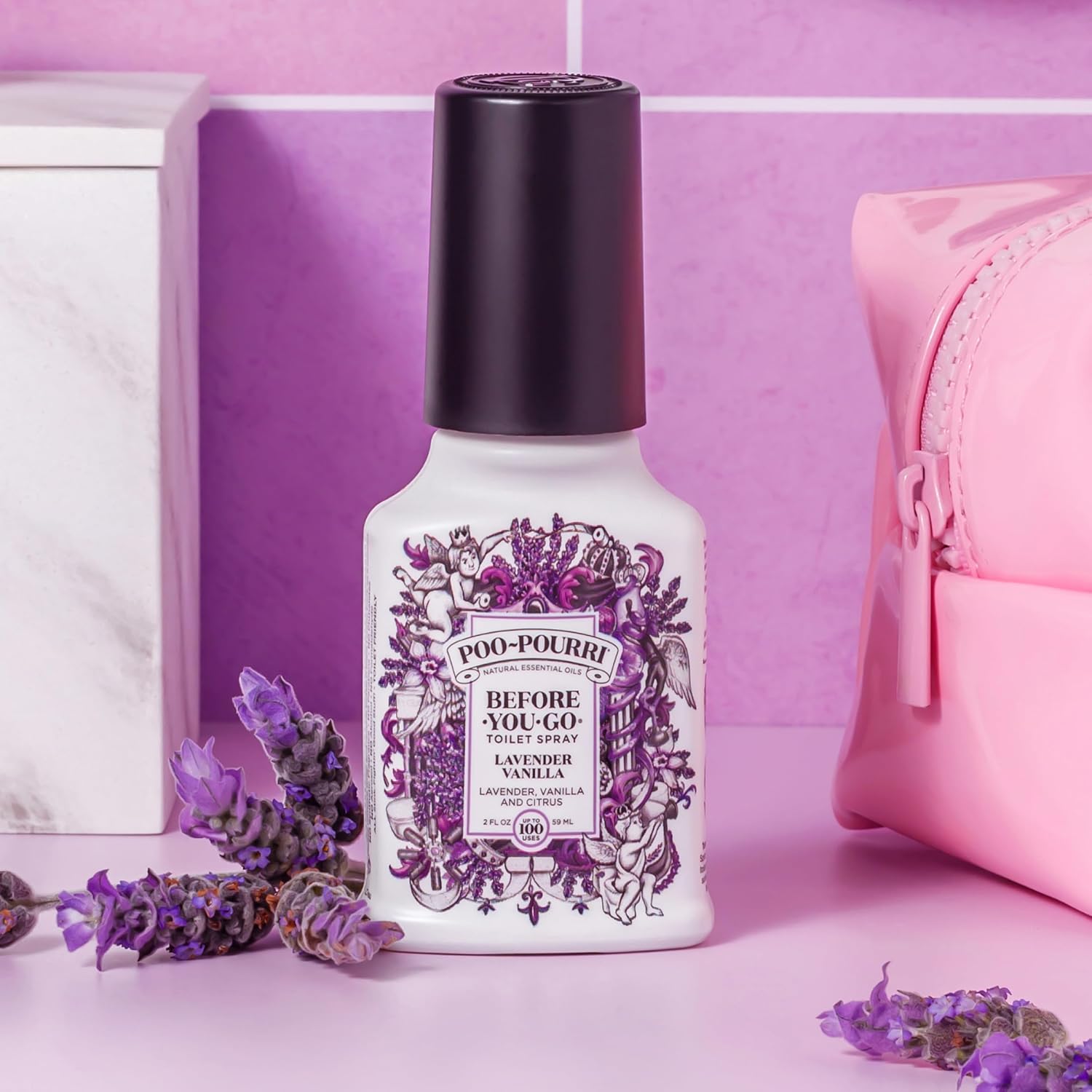 Poo-Pourri Before-You-Go Toilet Spray, Lavender Vanilla, 2 Fl Oz - Lavender, Vanilla and Citrus - Image 12
