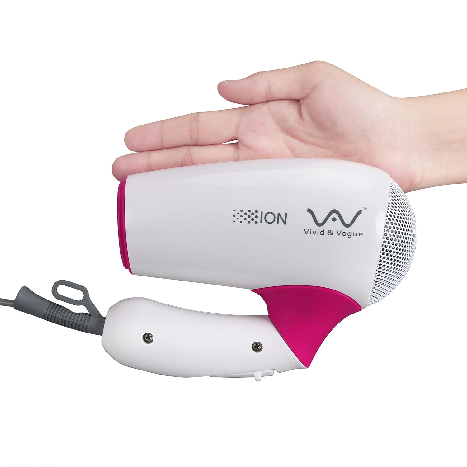 VAV 1200W Travel Hair Dryer Professional Ceramic Mini Blow Dryer for Kids with Cool Shot Button,Folding Handle - Image 5
