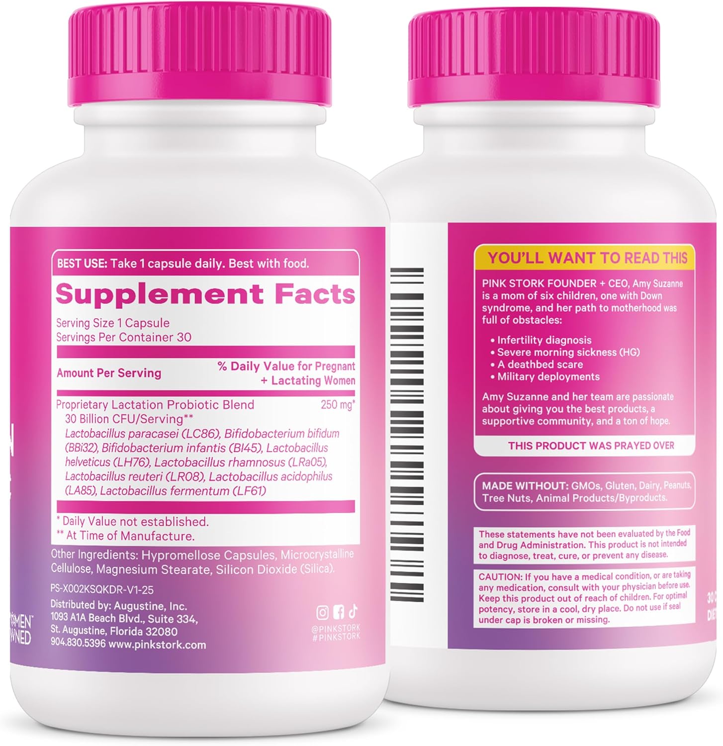 Pink Stork Lactation Probiotic 30 Capsules for Breastfeeding Women 30 Billion CFUs - Image 8