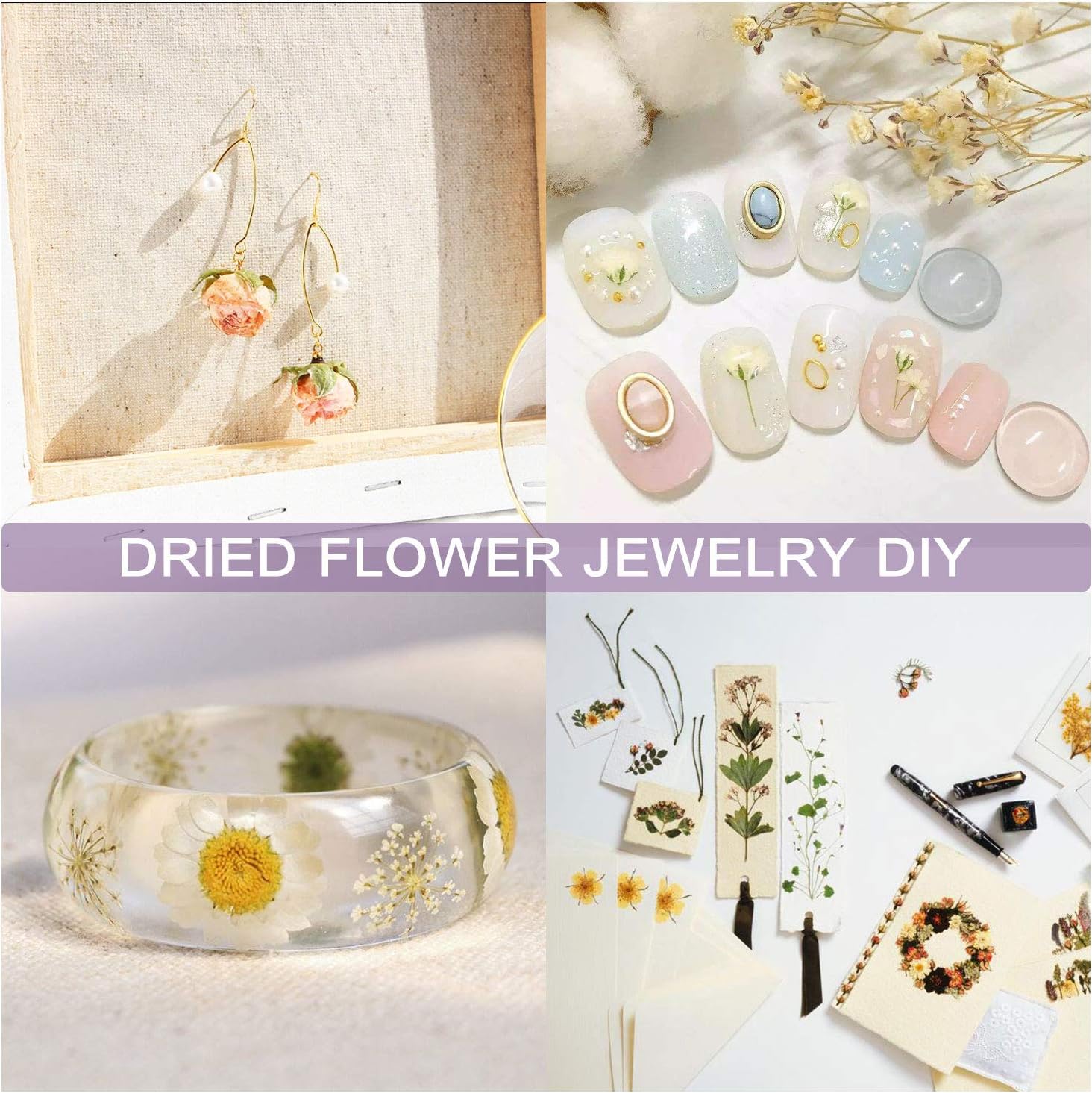 9 Bags Dried Flowers,100% Natural Dried Flowers Herbs Kit for Soap Making, DIY Candle Making,Bath - Include Rose Petals,Lavender,Don't Forget Me,Lilium,Jasmine,Rosebudsand More - Image 7