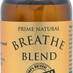 Prime Natural Breathe Essential Oil Blend 1oz - Pure, Undiluted, Therapeutic Grade for Aromatherapy, Scents & Diffuser - Sinus Relief, Allergy, Congestion, Cold, Cough, Headache