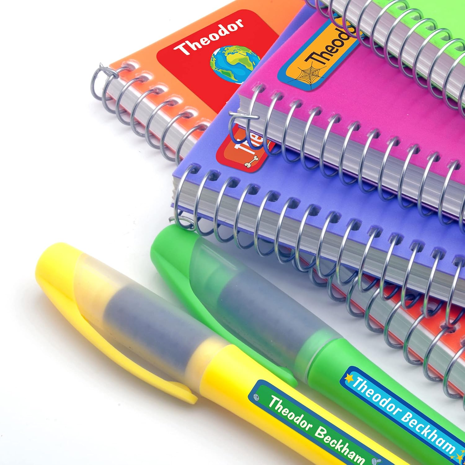 Lovable Labels Personalized Labels for Kids (85 Labels/Pack) - 3 Label Sizes Waterproof Dishwasher Safe Peel & Stick Labels for School Supplies Daycare Camp Clothing Bottles (Warriors) - Image 9