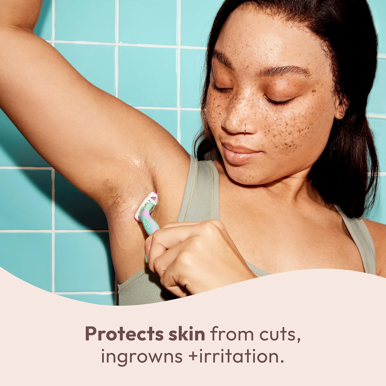 Skintimate 2-in-1 Shave Oil & Moisturizer, Coconut Bliss, 7.3oz | Shaving Oil, After Shave for Women Bikini Area Moisturizer with Vitamin E and Aloe, Shaving Cream Alternative, 7.3 fl oz - Image 5