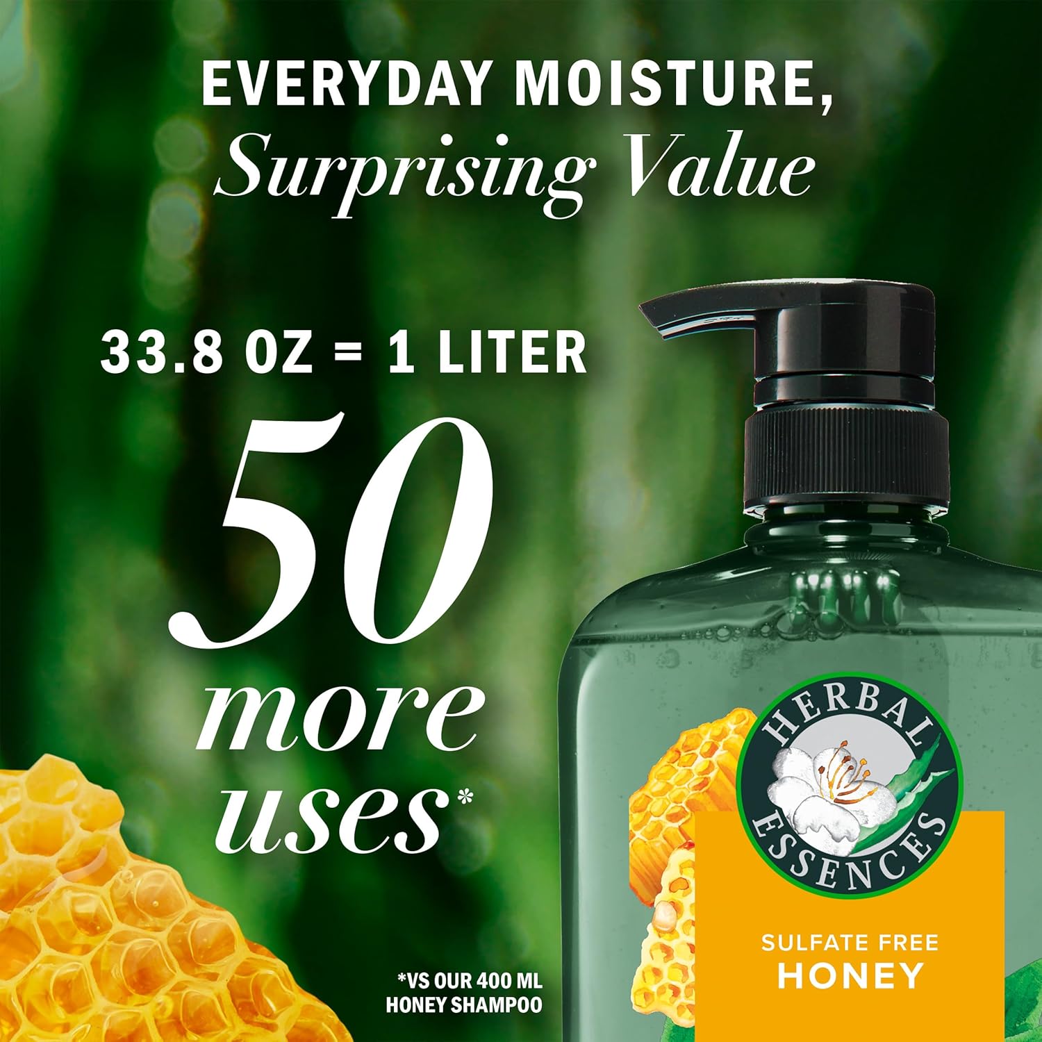 Herbal Essences Honey Daily Moisture Conditioner 33.8oz Dry Hair Camellia Oil Aloe Vera - Image 3