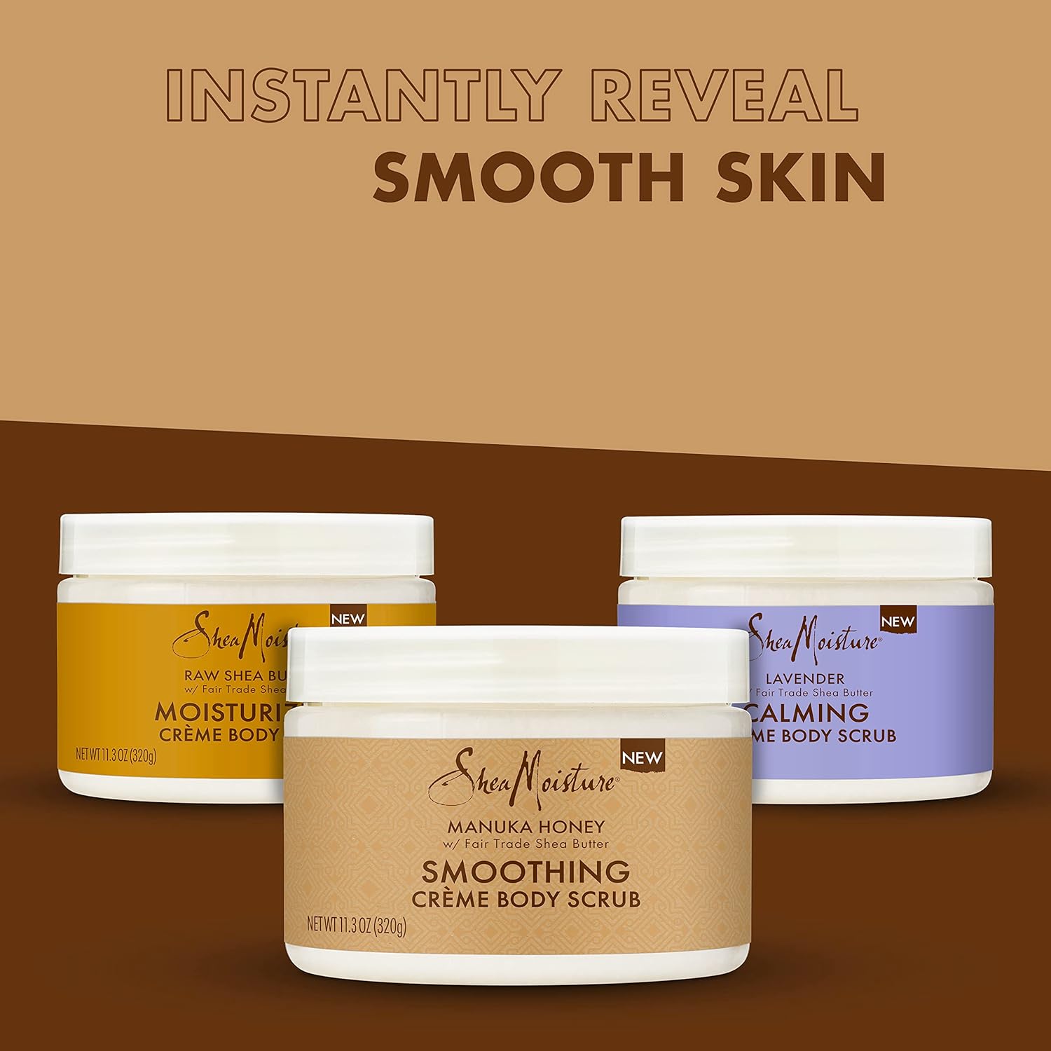SheaMoisture Smoothing Body Scrub Manuka Honey To Reduce Rough Skin Exfoliating Body Scrub with Fair Trade Shea Butter 11.3 oz - Image 4