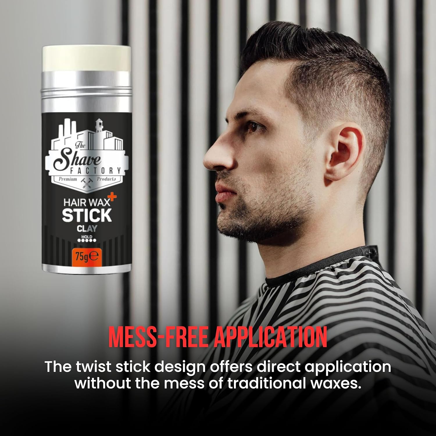 The Shave Factory 2.7 Oz Hair Wax Stick Clay for Smooth Wig Finishing - Image 2