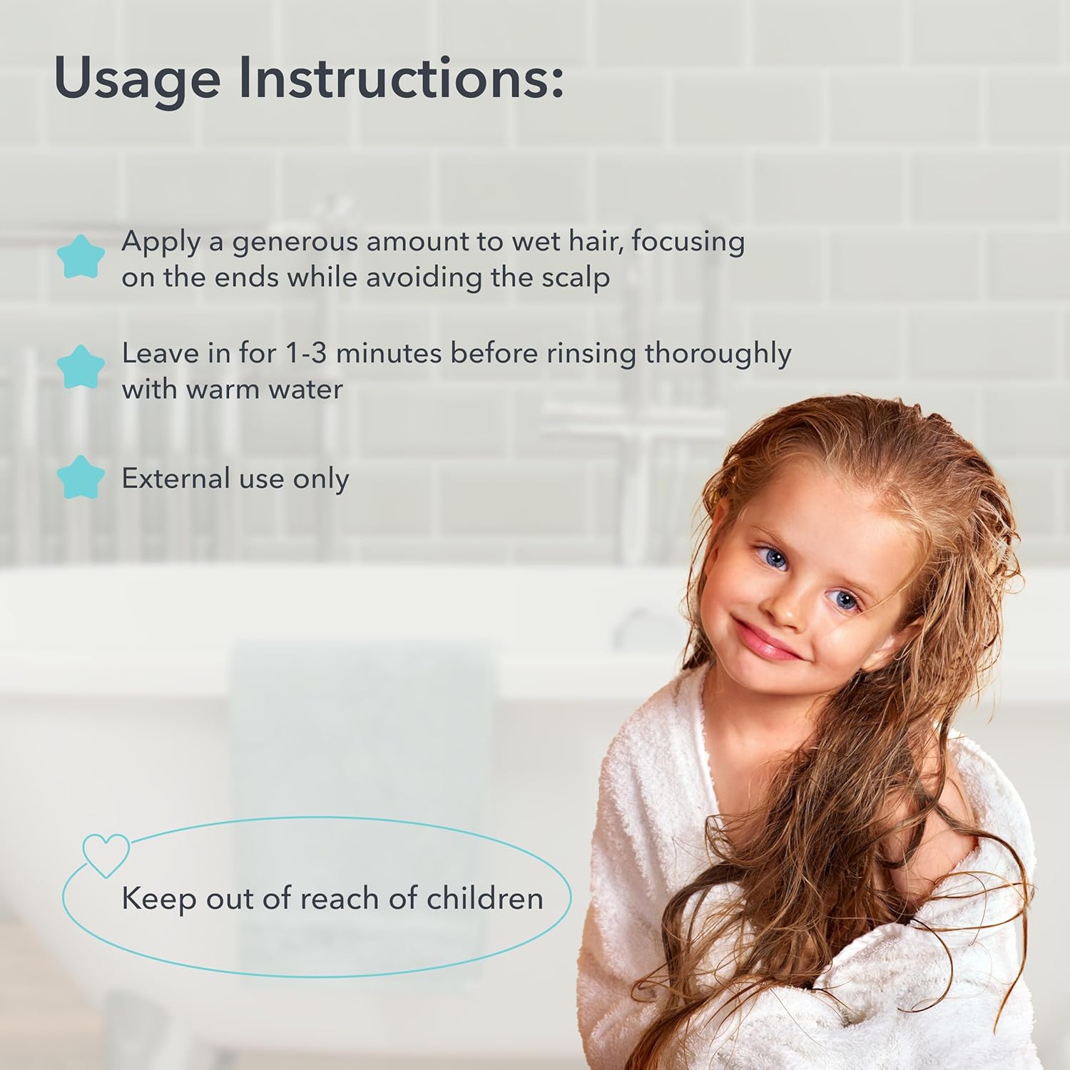Kids Hair Balm Easy Detangling 3+ Years Curly Hair Conditioner 8.5 Fl Oz - Image 5
