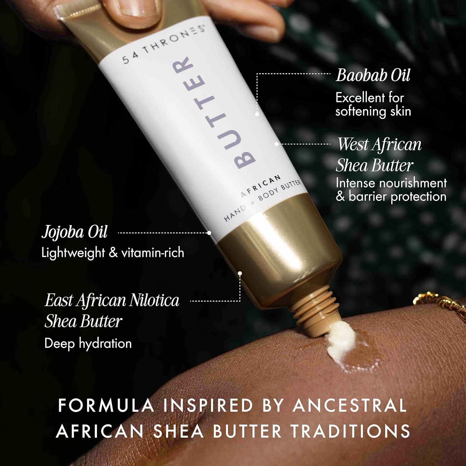 Mini African Beauty Shea Butter Intensive Dry Skin Moisturizing Body Balm for Women Egyptian Lavender Moroccan Mint - Image 2
