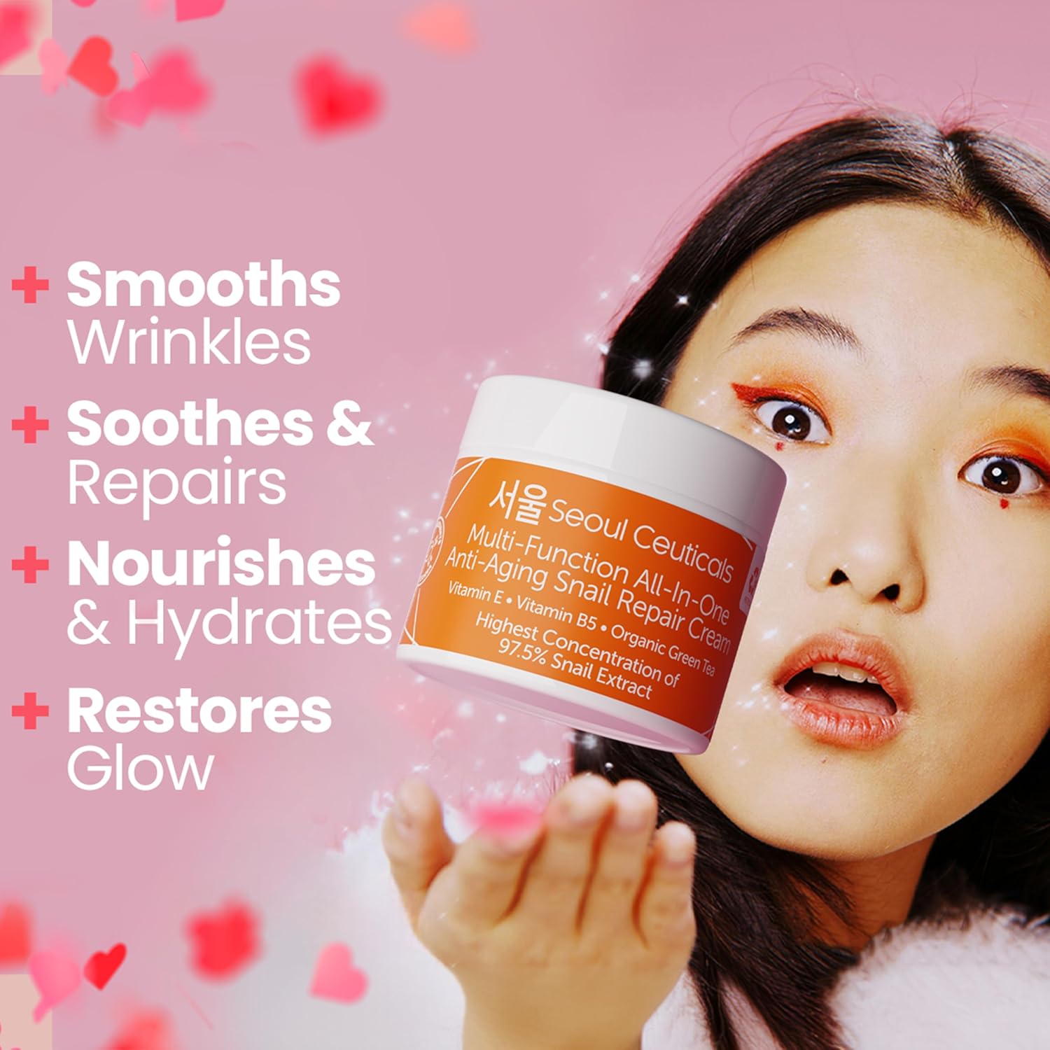 SeoulCeuticals 4oz Snail Mucin Moisturizer Cream for Day and Night Use - Image 3