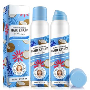Dry Shampoo Powder Spray, Lemon & Orange Scent, Collagen, Waterless Dry Hair Shampoo, Instantly Absorbs Oil, Adds Volume, Ideal for All Hair Types (6.73 fl.oz)
