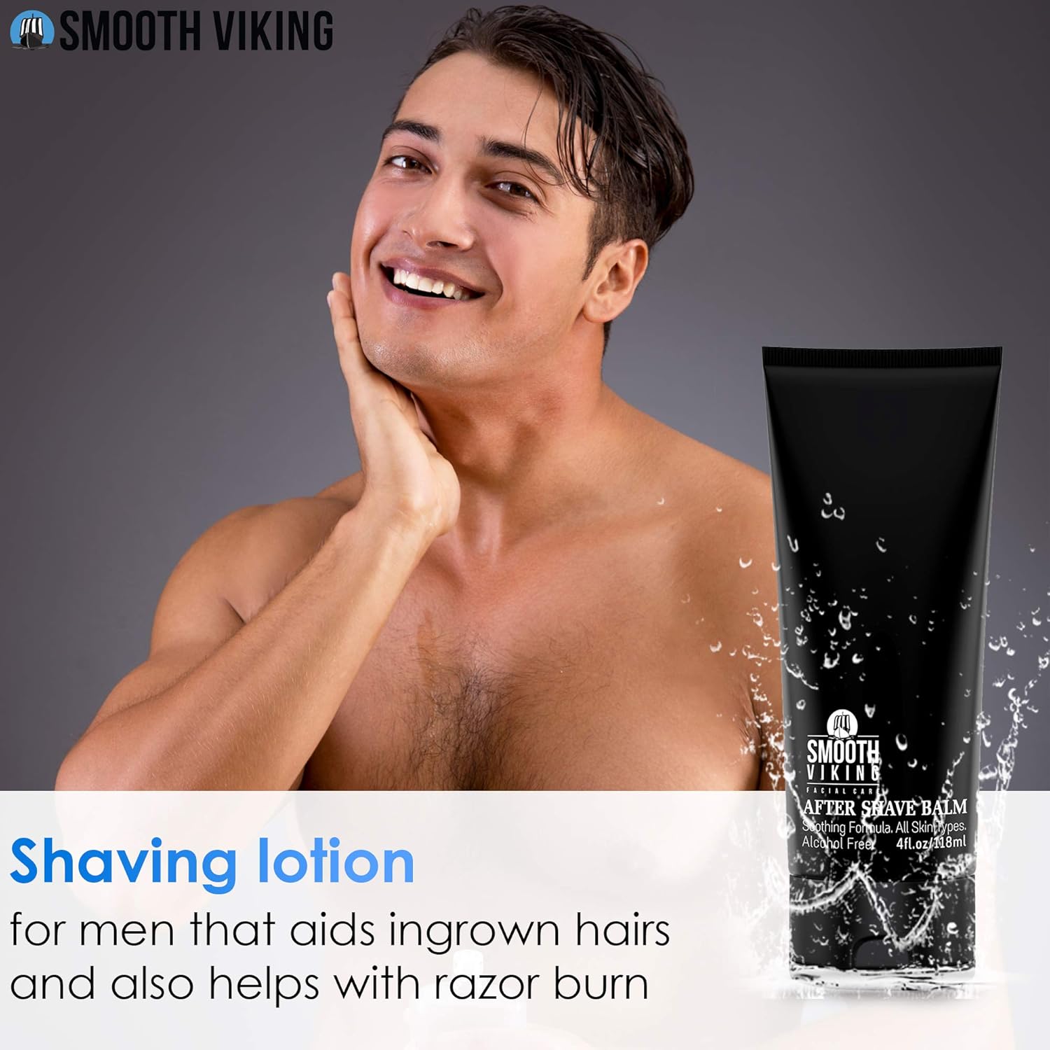 Alcohol-Free Spiced Black Pepper Scent After Shave Balm for Men, 4 Oz - Image 4