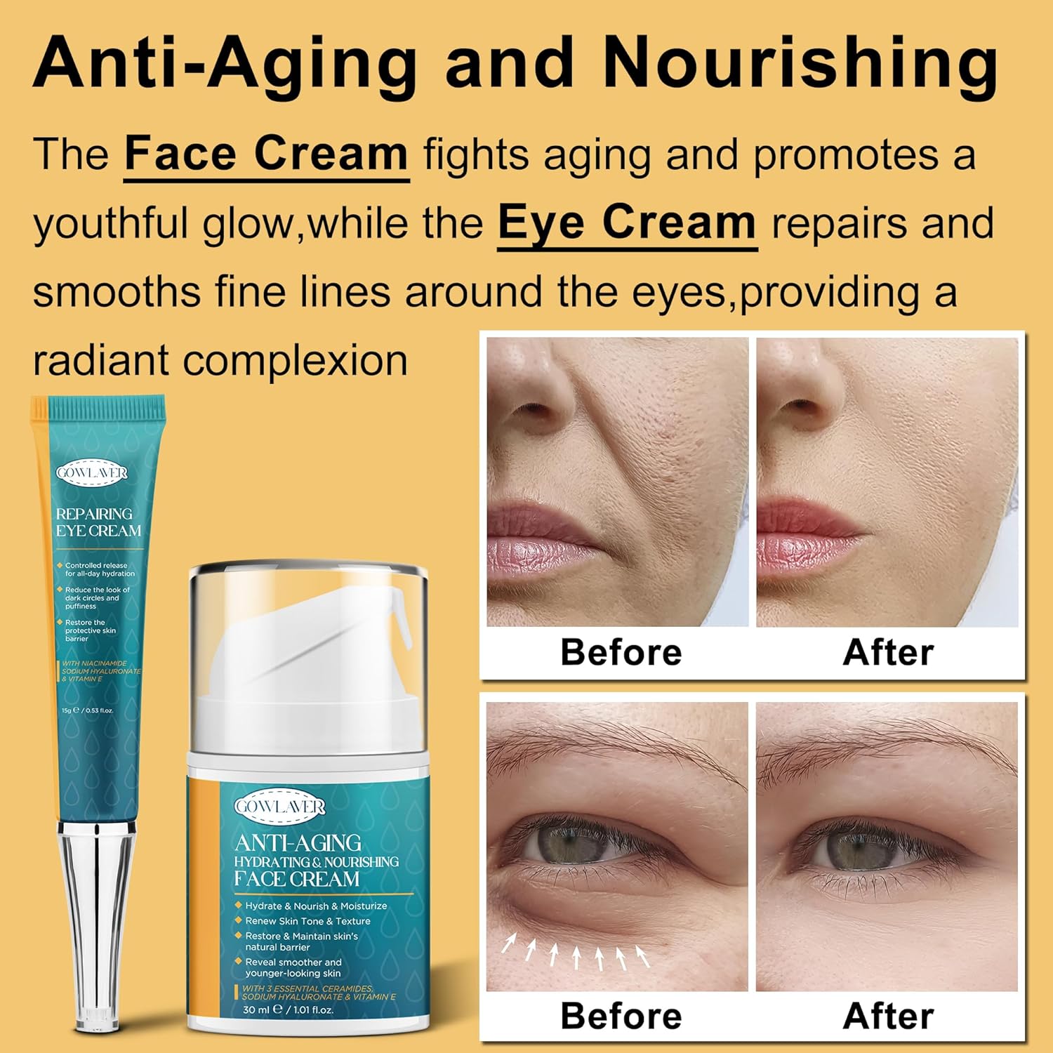 Teen and Women's Anti-Aging Hydrating Repair Skin Care Kit for All Skin Types - Image 5