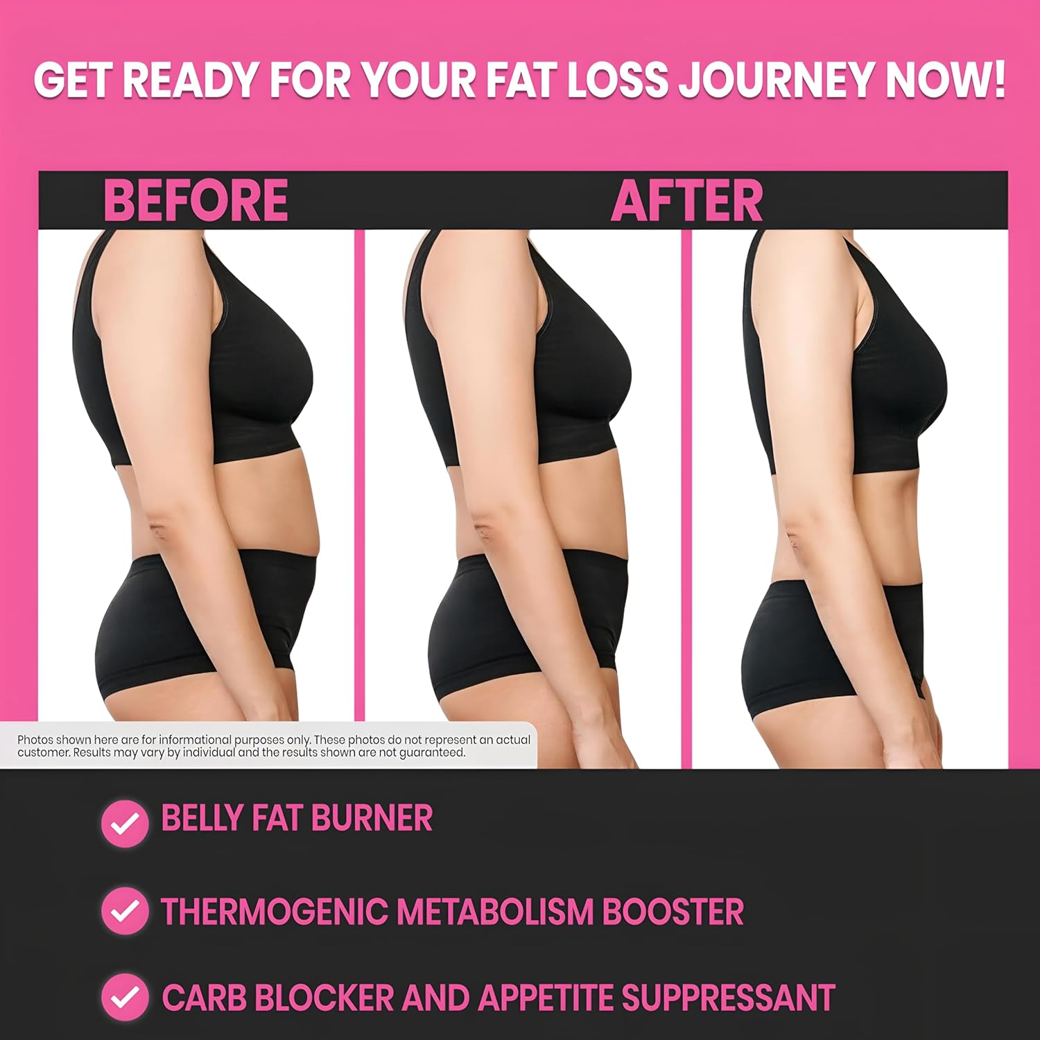 Women's Night Time Fat Burner with Carb Blocker and Appetite Suppressant, 60 Capsules - Image 5
