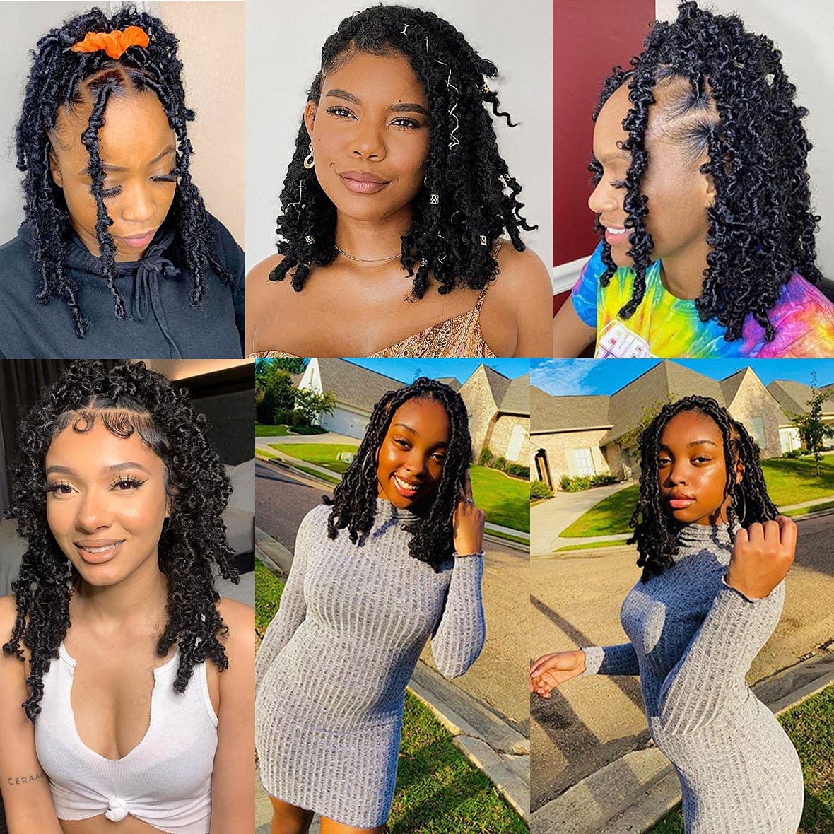 24 Inch Pre-Separated Afro Twist Hair Extensions 8 Packs Natural Black - Image 6