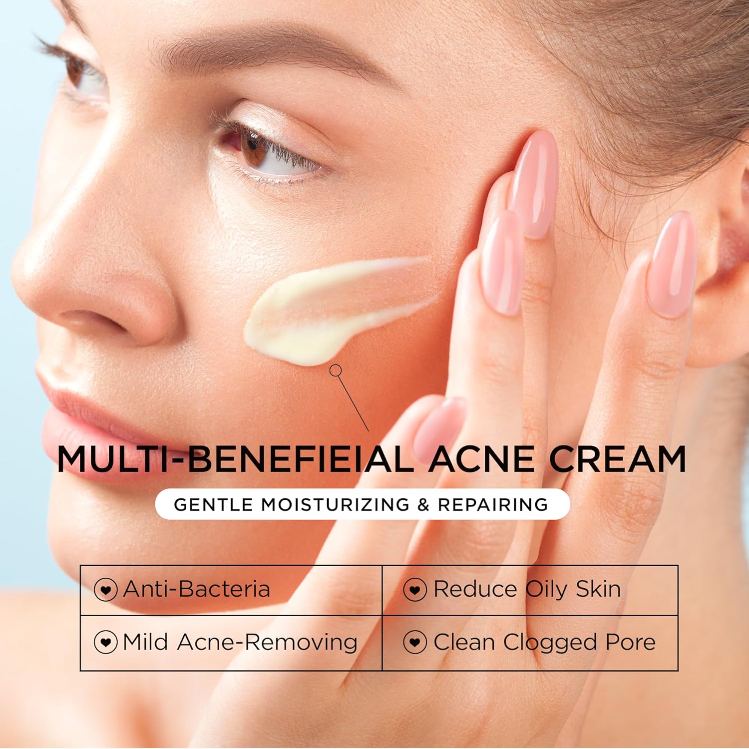 Acne Treatment for Face: Cystic Acne Spot Control Cream with Salicylic Acid & Tea Tree Oil for Blemishes - Gentle Hormonal & Pimple Treatment for Teens & Adults - 120 Day Supply & 3.38oz - Image 6